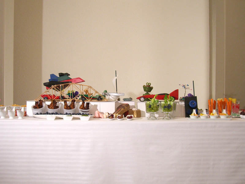 Table Centerpiece with many collectable items