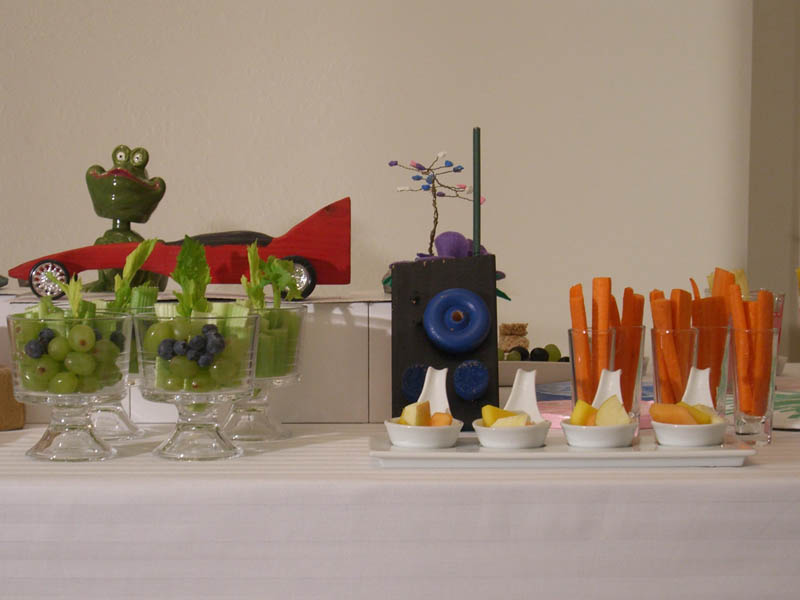 Table Centerpiece with many collectable items